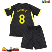 Camisa de Futebol Atletico Madrid Pablo Barrios #8 Equipamento Secundário Infantil 2026-27 Manga Curta (+ Calças curtas)